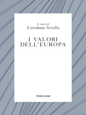 cover image of I valori dell'Europa